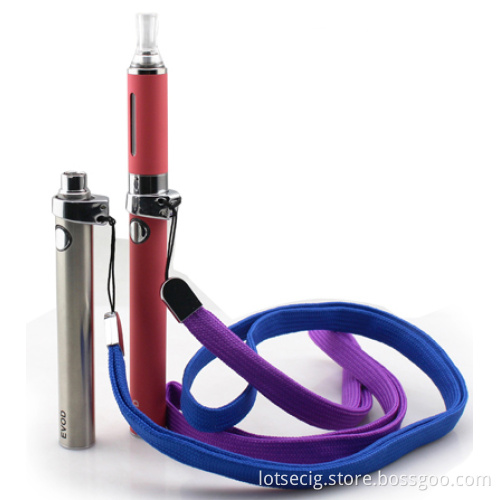 Evod or/ Mt3 Bottom Changeable Coil Clearomizer E Cigatette with Lanyard